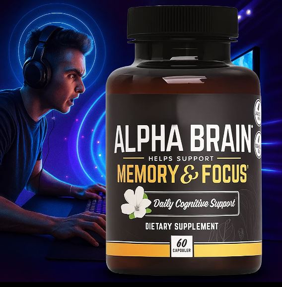 Alpha Brain Focus™:Optimiza memoria, concentración al 100 % y velocidad de pensamiento 60capsulas