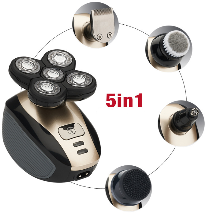 4D Afeitadora RECARGABLE Eléctrica 5 en 1 Para Hombres👌 CON 5 CABEZAS DISTINTAS!