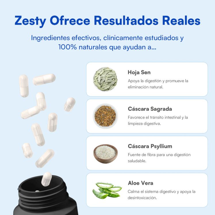 Zesty Nutrition™:15 días para un estómago ligero y lleno de energía