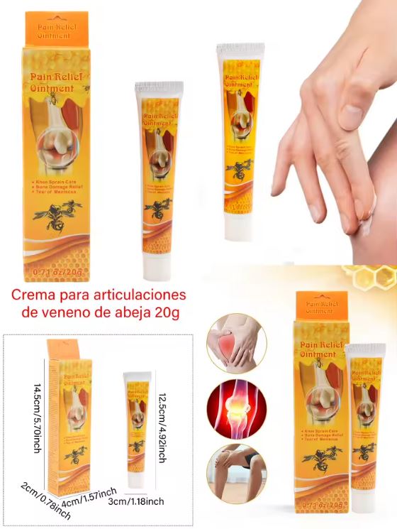 BeeRelief Crema™:¡Alivio muscular rápido y natural con el poder de la abeja!