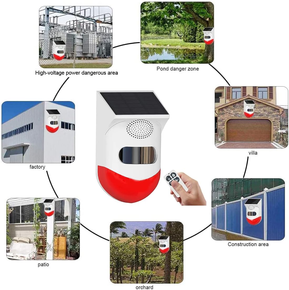 Alarma solar con conexión Wifi + Control remoto