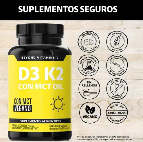 VitaFusion D3-K2 + MCT:🧠 ¿Baja energía o huesos débiles? Tu cuerpo necesita esta combinación esencial