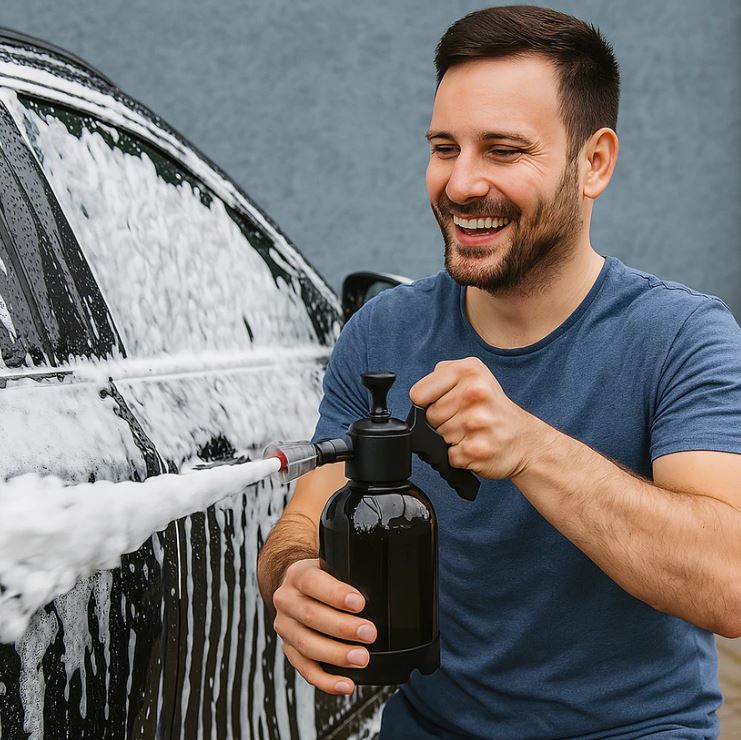 Pulverizador de Espuma 2L FIVGACE – Ahorra Agua, Tiempo y Energía en Cada Lavado 💧⏱️