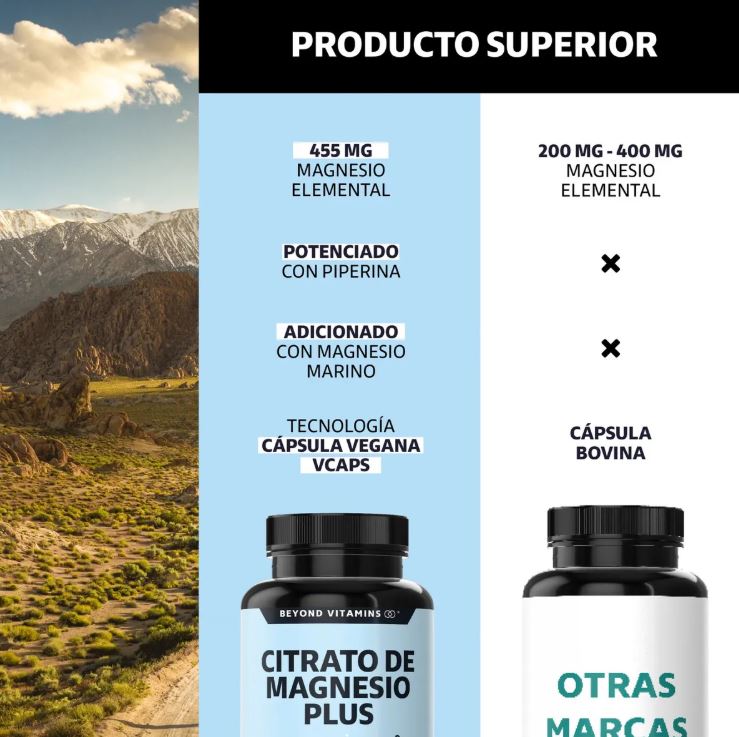 Beyond Vitamins | Citrato de Magnesio Plus