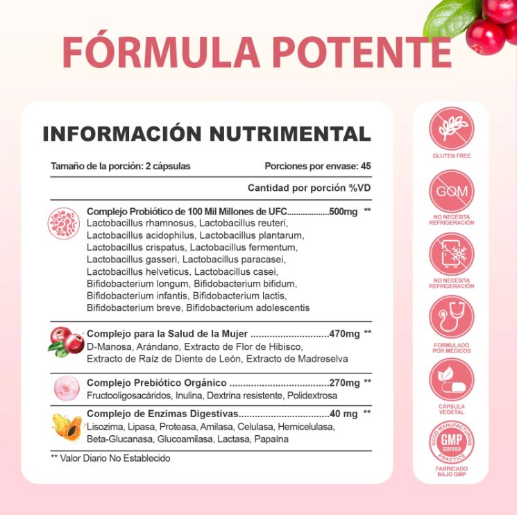 Windboss WomenCare™:Salud íntima y digestiva en una sola cápsula