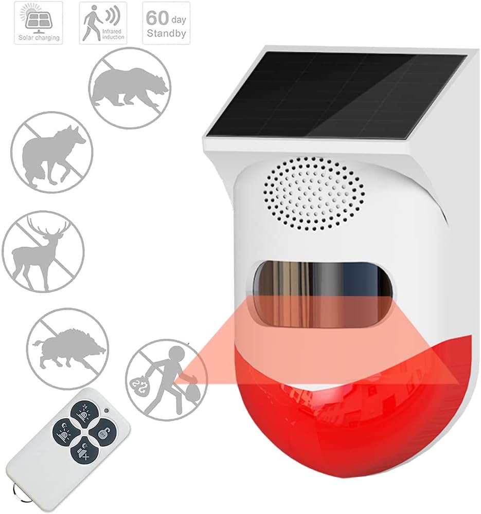 Alarma solar con conexión Wifi + Control remoto