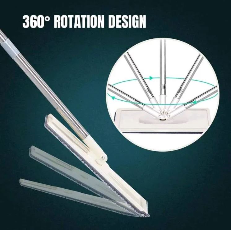 Mop Mágico 360° UltraClean™:Sin Esfuerzo, Sin Dolor: Adiós a Agacharte