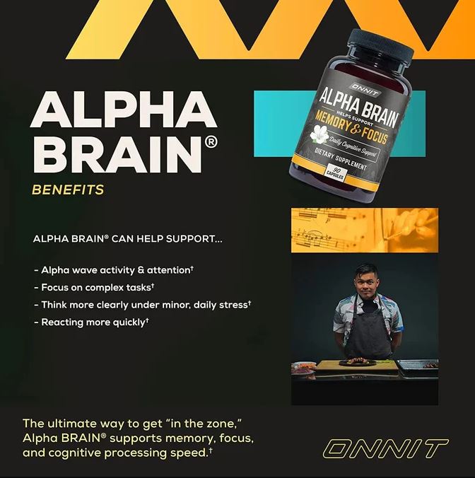 Alpha Brain Focus™:Optimiza memoria, concentración al 100 % y velocidad de pensamiento 60capsulas