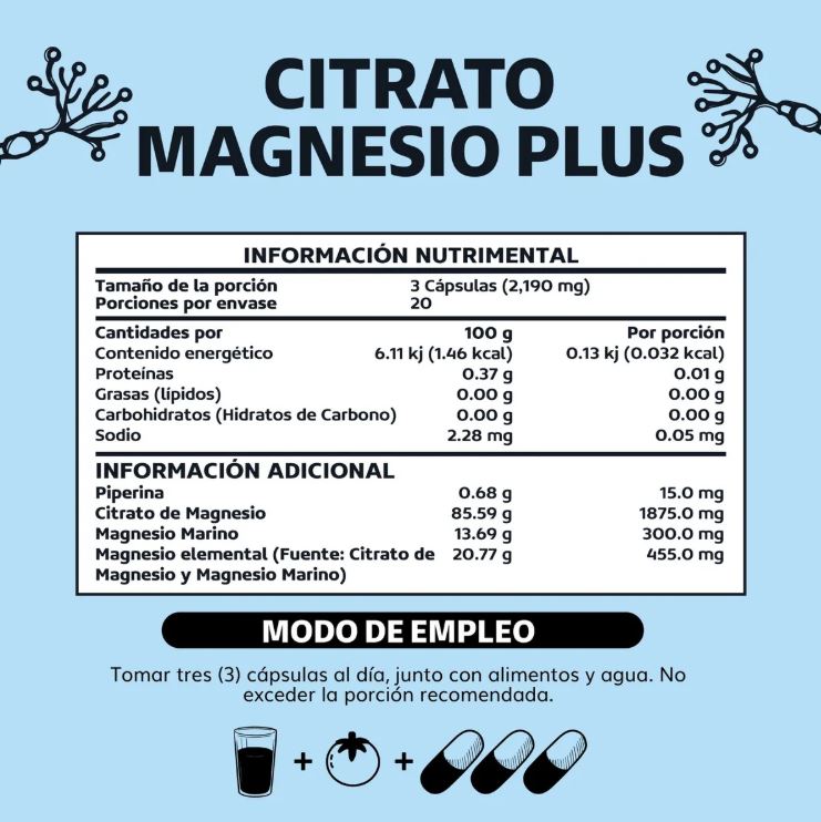Beyond Vitamins | Citrato de Magnesio Plus