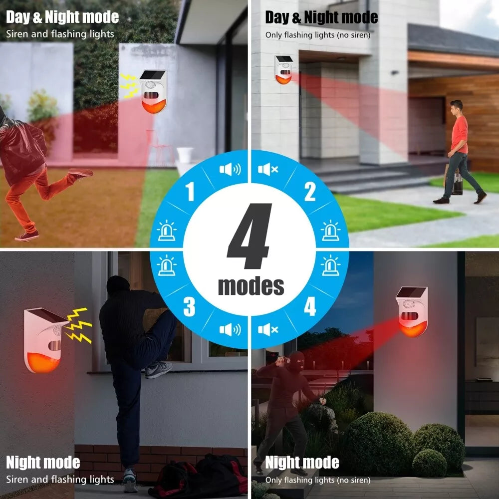 Alarma solar con conexión Wifi + Control remoto