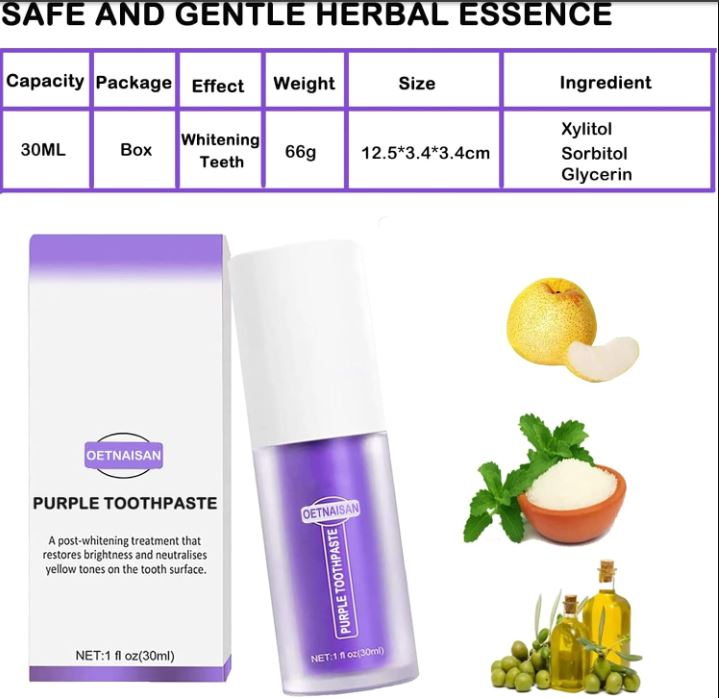 LumiSmile Purple™:🌟 ¡Transforma tu sonrisa en días con el poder del morado!😁🦷