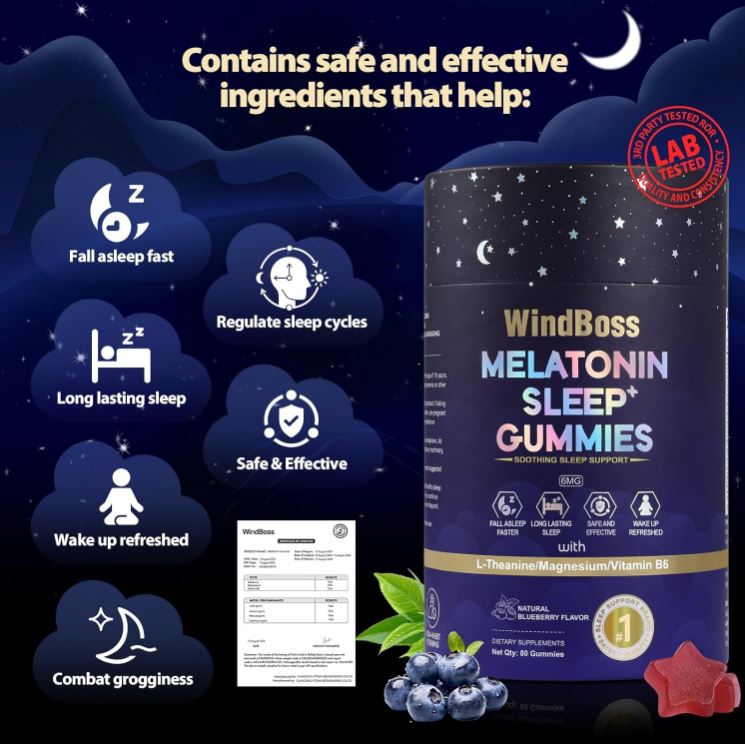 WindBoss Dream Gummies™:Duerme rápido, profundo y despierta con energía