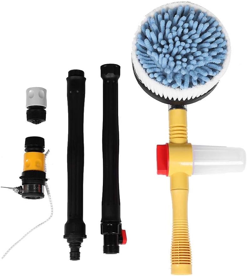 Kit De Cepillos Para La Limpieza Del Coche Espuma Giratorios