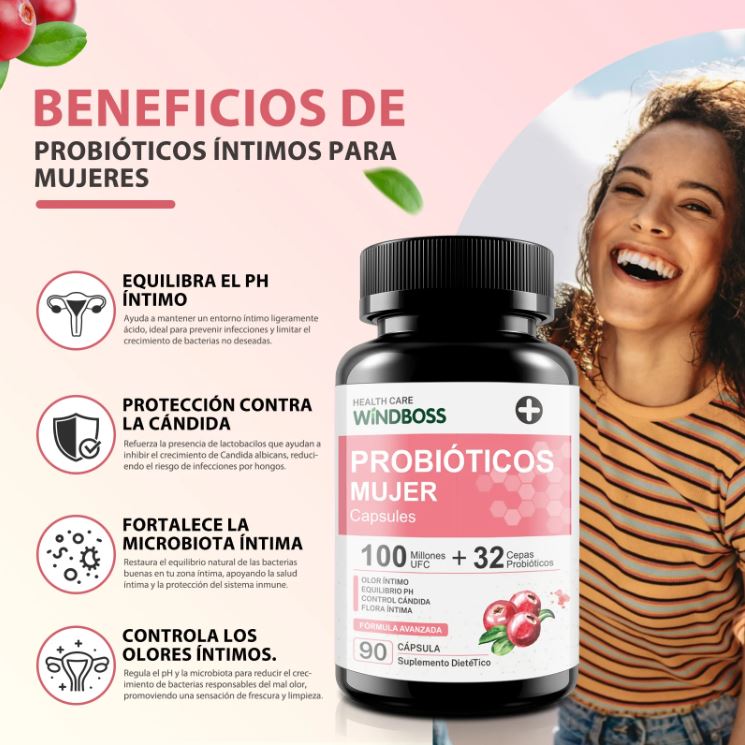 Windboss WomenCare™:Salud íntima y digestiva en una sola cápsula