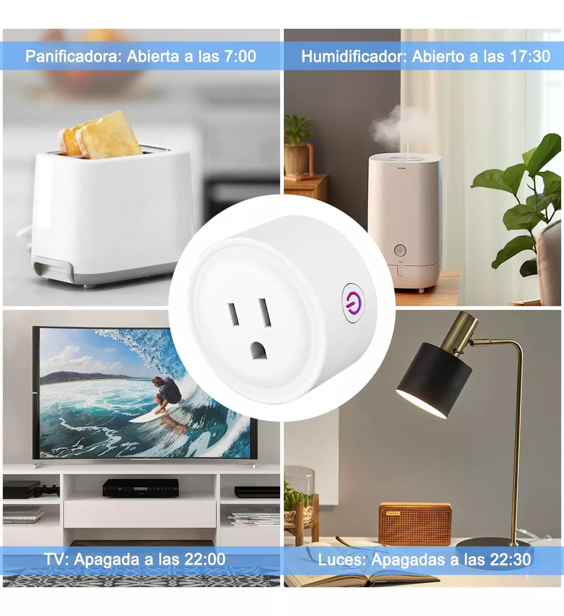 Pack de 2 Enchufes Inteligentes Smart Plug - Alexa - Google Home