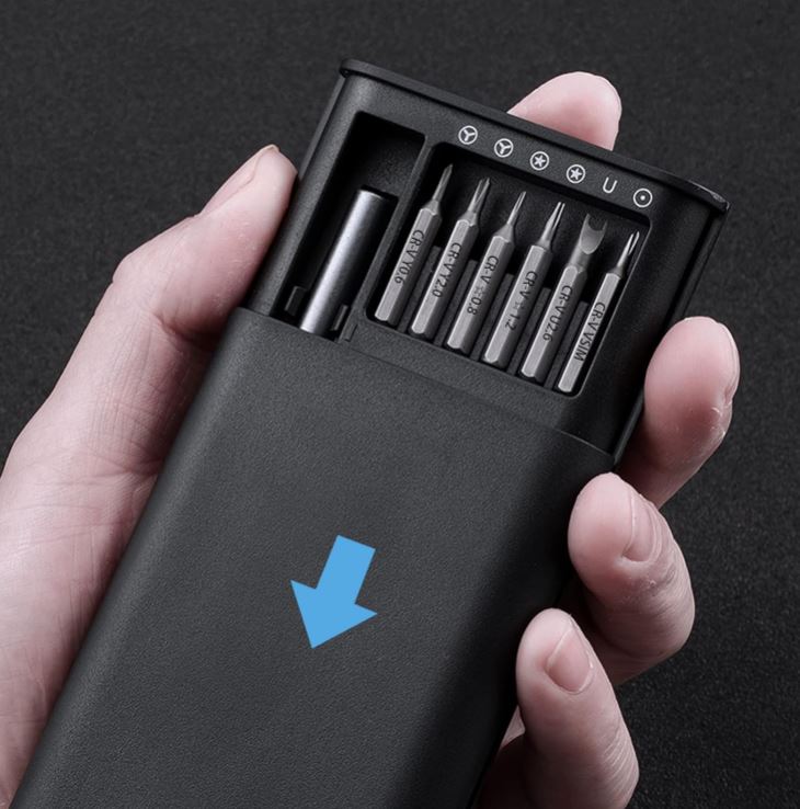 Juego de destornilladores de precisión magnéticos, 25 en 1 con mini juego de destornilladores de bolsillo de 24 piezas, juego de reparación pequeño para teléfono móvil/PC/Came