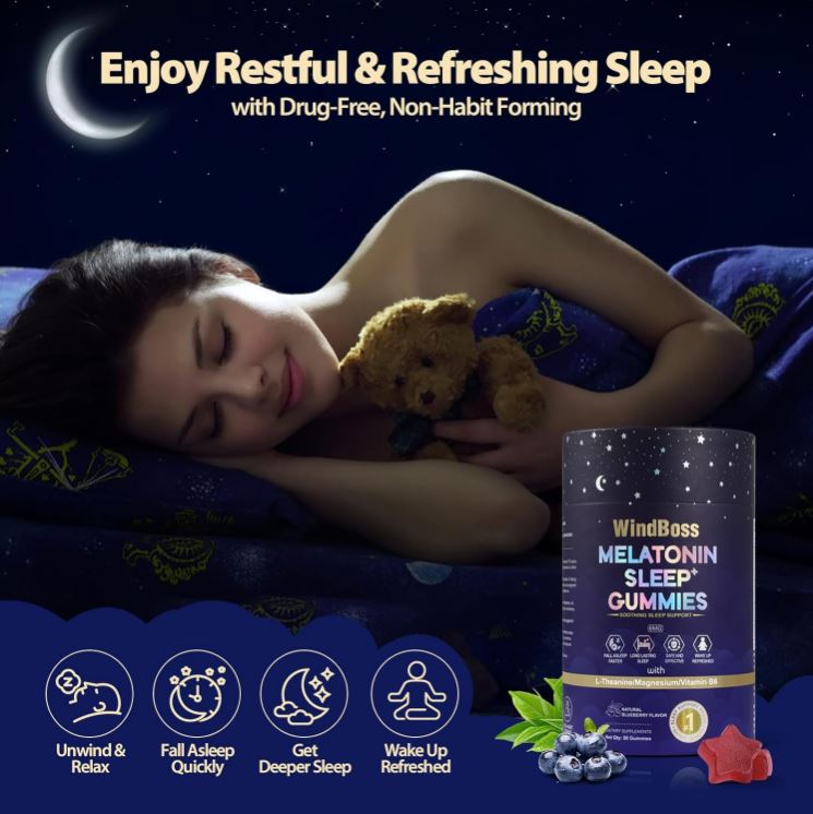 WindBoss Dream Gummies™:Duerme rápido, profundo y despierta con energía