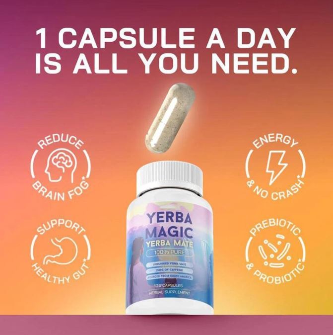 Yerba Magic™:Claritad Mental + Energía Natural en Cada Cápsula
