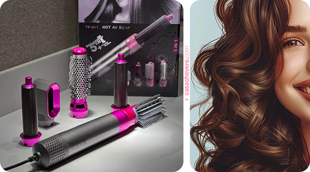 MagicStyler Pro – 5 herramientas en 1 ✨ Moldeador – Voluminizador – Ondulador – Alisador