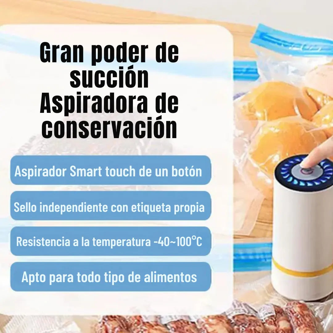 Mini Aspiradora de vacío - Máxima conservación de alimentos