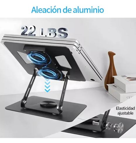 CoolStand™ Pro :🧊⚙️ Soporte con ventilador que cuida tu laptop y tu postura