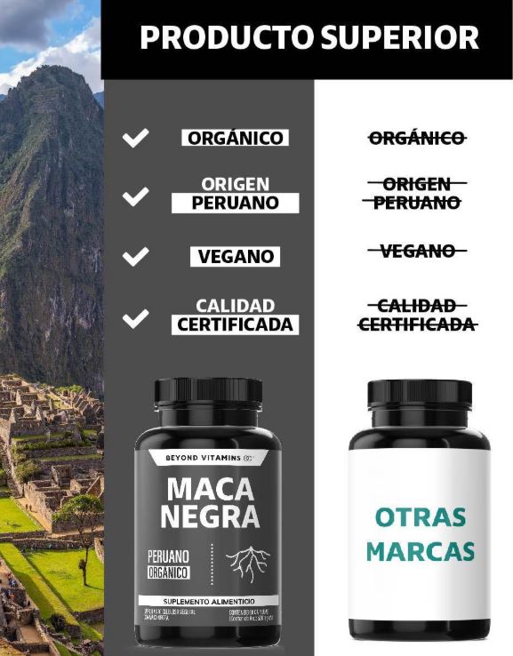 Maca Negra Beyond: Maca Negra 100% Orgánica: Energía, Concentración y Bienestar Natural