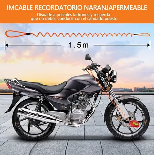 SteelGuard X: Pequeño, potente e infalible. ¡Tu mejor guardia personal!🏍️