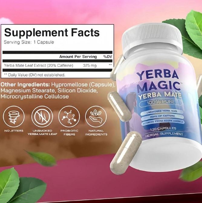 Yerba Magic™:Claritad Mental + Energía Natural en Cada Cápsula