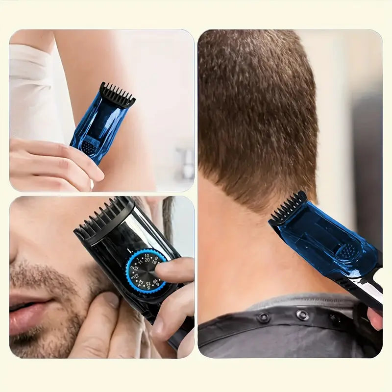 Recortadora con función de autoabsorción de barba y cuerpo para hombres 🧔🏻♂️