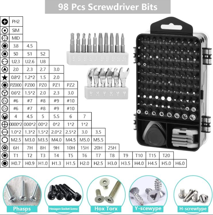 MultiFix Pro™:¡Un solo kit para reparar celulares, relojes, laptops y más!