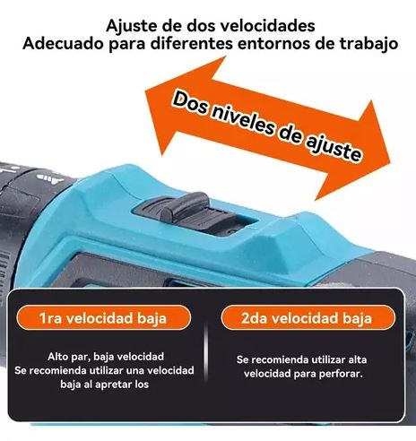 Taladro INALAMBRICO 🧰 Kit De Destornillador Eléctrico 12v