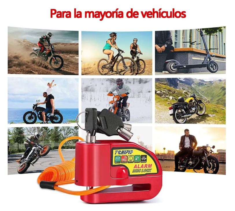SteelGuard X: Pequeño, potente e infalible. ¡Tu mejor guardia personal!🏍️