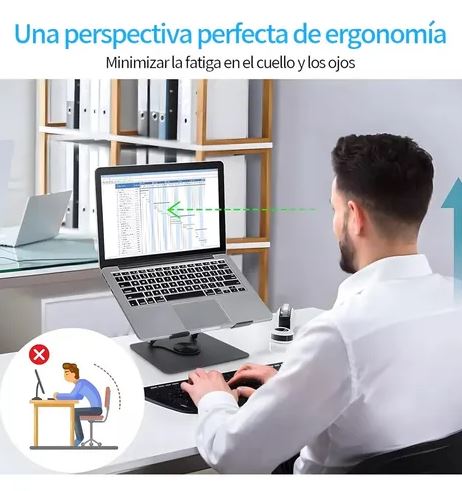 CoolStand™ Pro :🧊⚙️ Soporte con ventilador que cuida tu laptop y tu postura