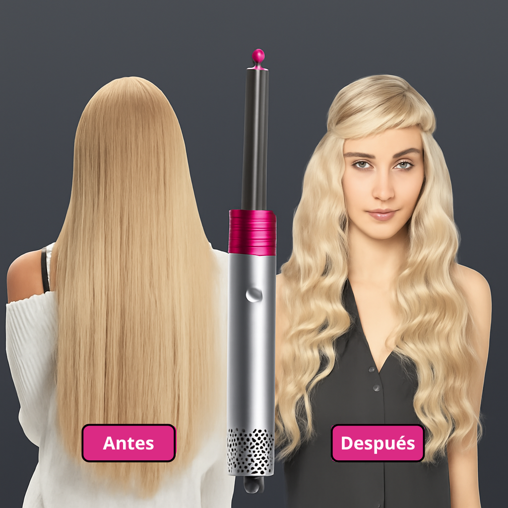 MULTICABEZAL 5 EN 1 👩🦱 CEPILLO ALISADOR, SECADOR, RIZADOR DE PELO
