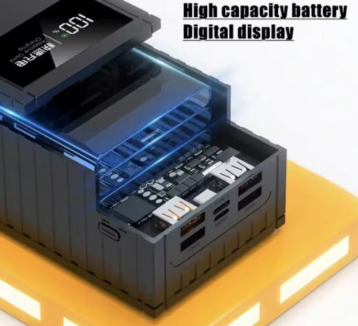 Power Bank Batería Portátil 60000mah Carga Rápida LED Pantalla DIGITAL Con salida 4usb Para iPhone Android