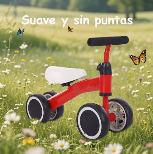 Bicicleta de equilibrio de 4 ruedas: Una bicicleta de equilibrio con 4 ruedas, bicicleta caminadora: Una bicicleta para aprender a caminar