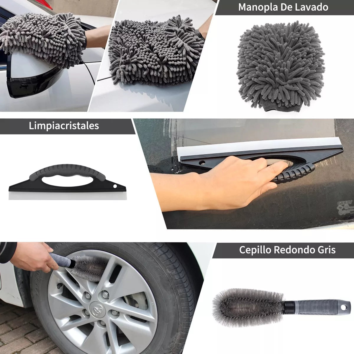 KIT de limpieza profesional para AUTO – 23 PIEZAS para un acabado impecable