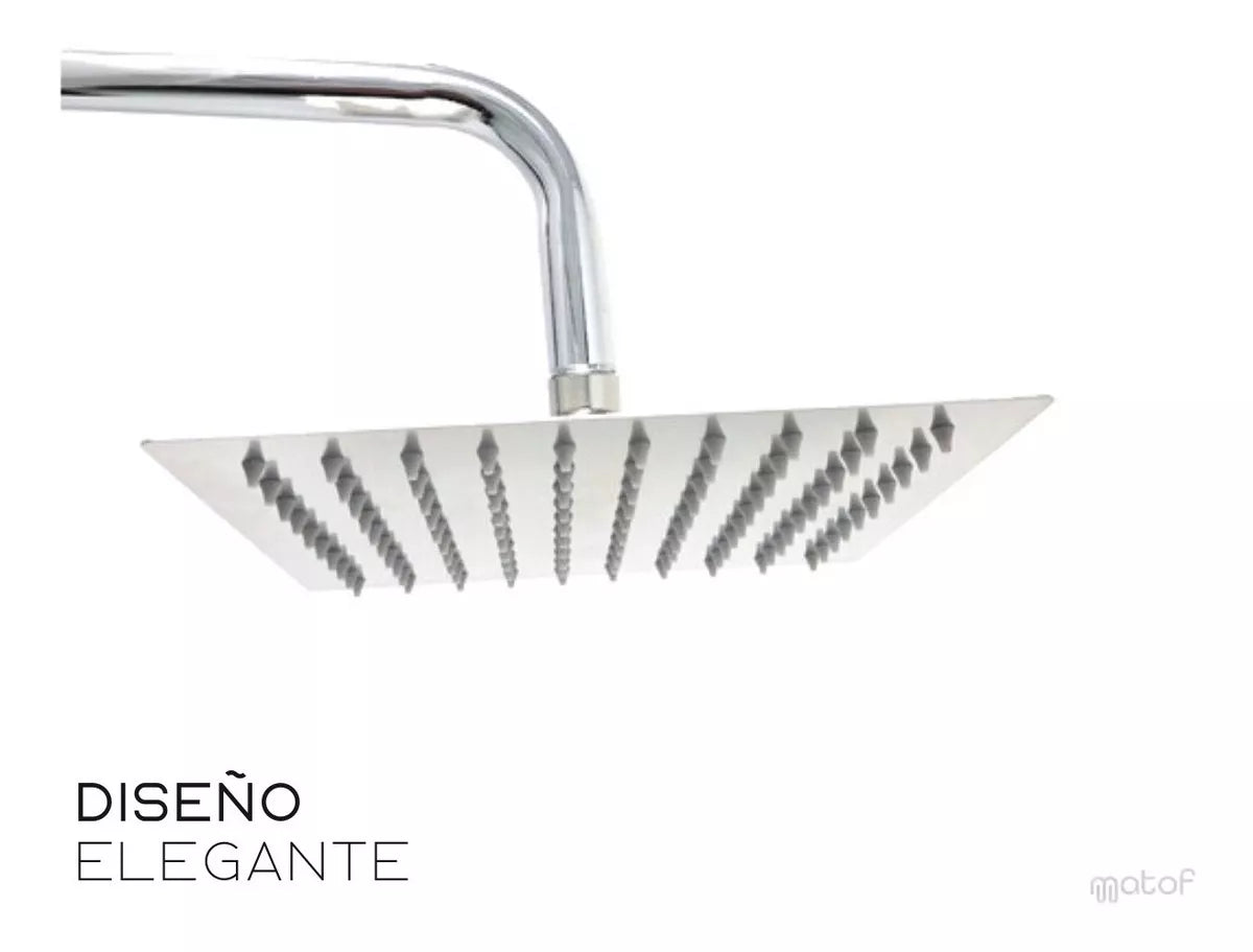 Regadera Cuadrada Tipo Lluvia 🚿 ACERO INOXIDABLE💦