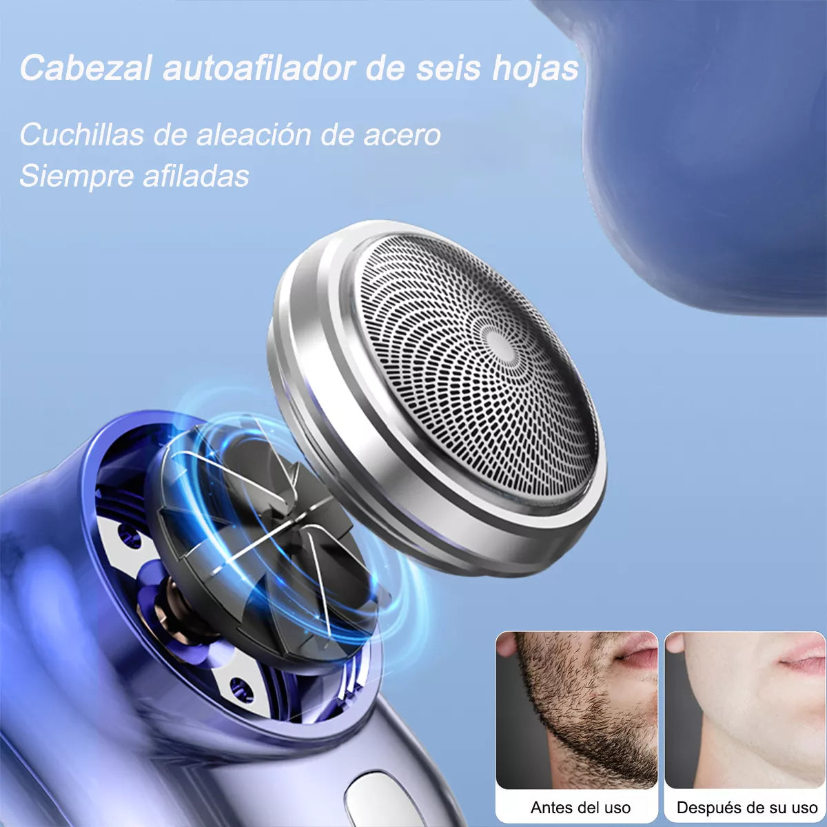 Afeitadora RECARGABLE 💈 Portátil Lavable Inalámbrica Usb