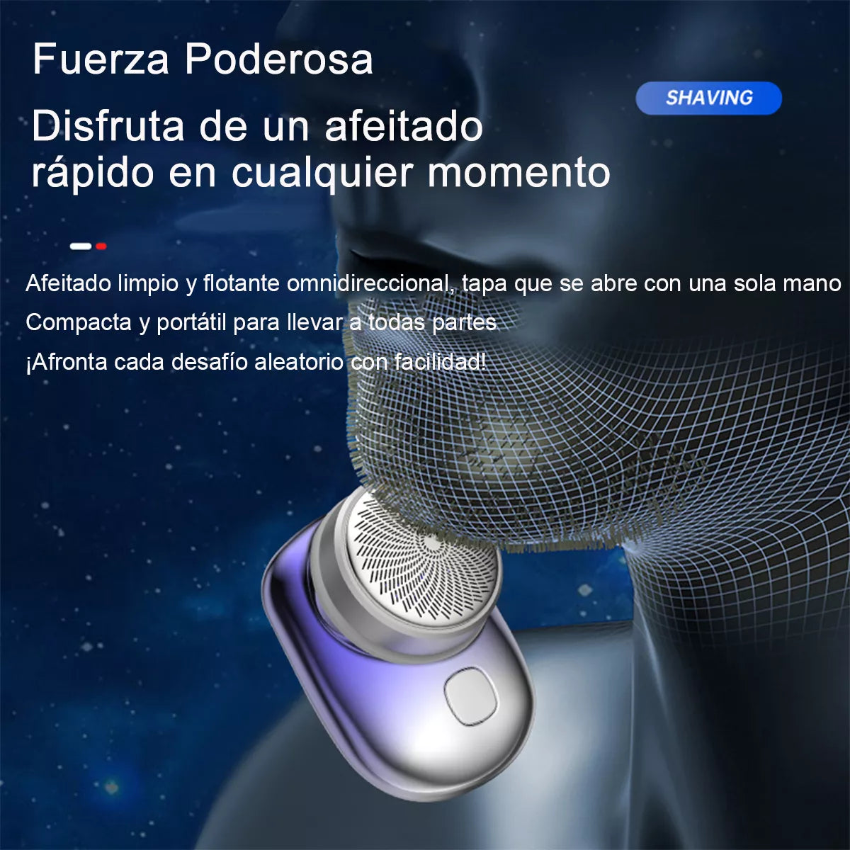 Afeitadora RECARGABLE 💈 Portátil Lavable Inalámbrica Usb