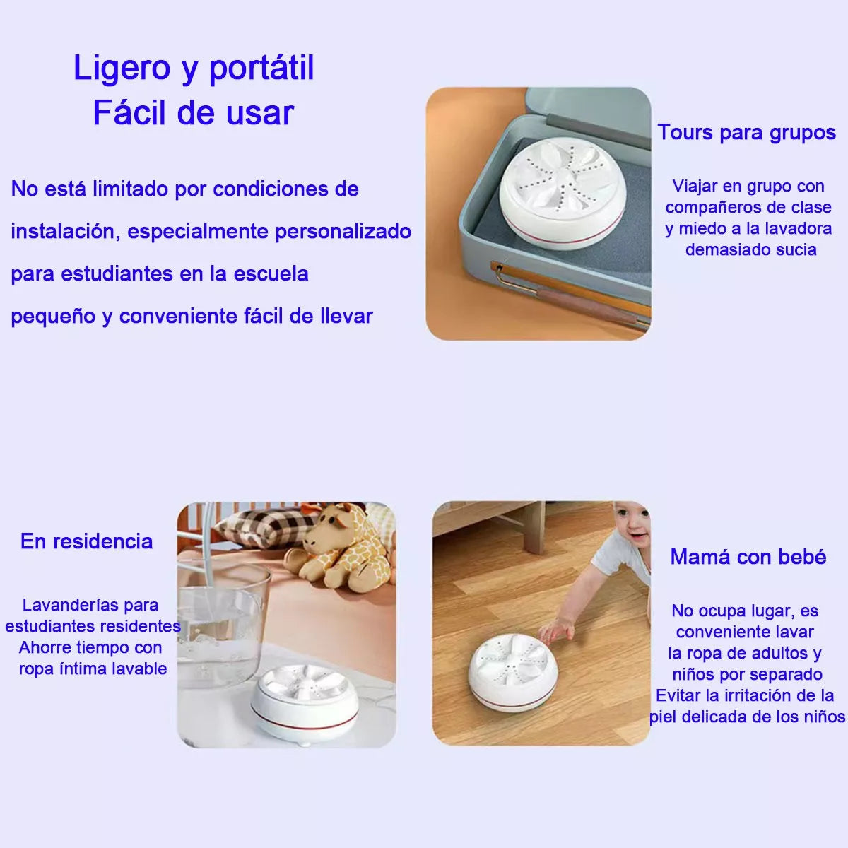 SUPER Lavadora Portátil 🧺 ULTRASONICA USB