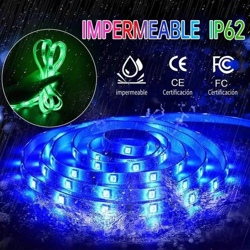 Tiras Led 30 METROS⭐ Groove Bluetooth+Control Remoto Rgb (2rollosx15m)