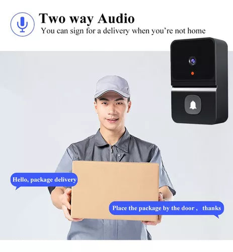Timbre Con Cámara Video RECARGABLE🤳 Wifi-bluetooth VISION NOCTURNA