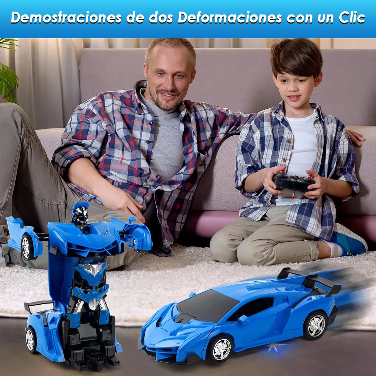 De Auto a Robot en Segundos – Juega, Corre y Gira 360°