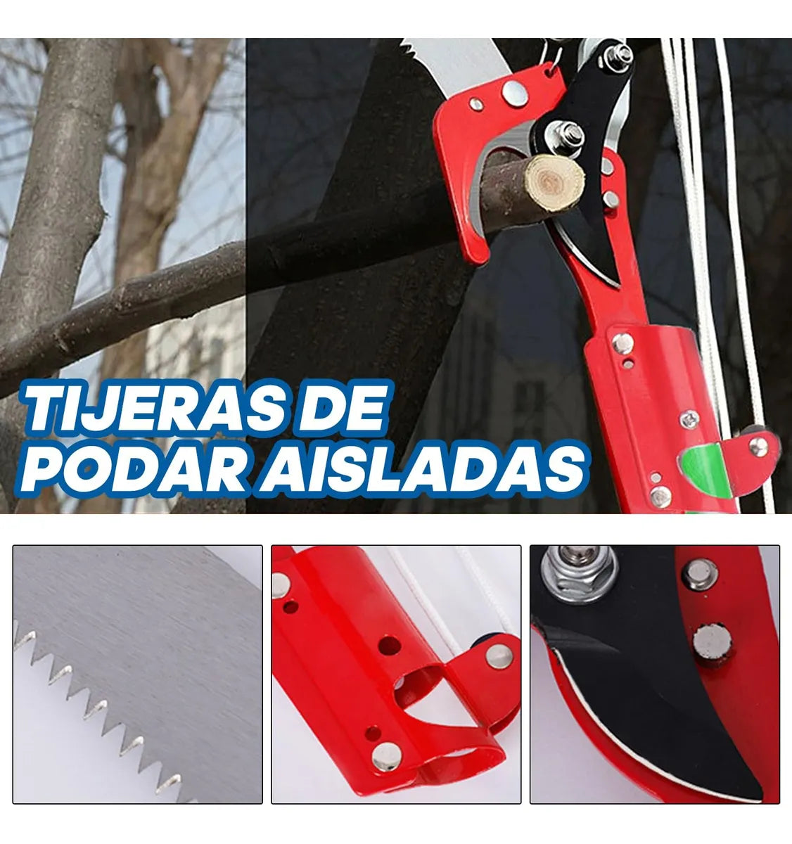 Cortador de Ramas Altas 2 en 1 – Poda Fácil sin Escaleras
