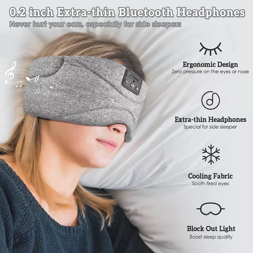 Antifaz Con Auriculares BLUETOOTH🌜 Super Suave Para Dormir