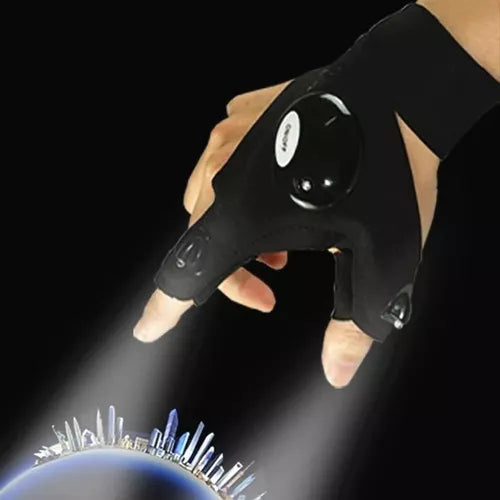 Guantes LINTERNA LED 🔦 A PRUEBA DE AGUA!