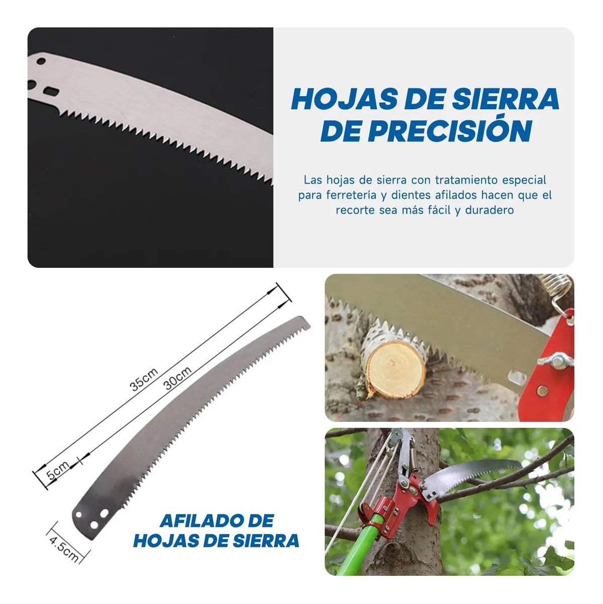 Cortador de Ramas Altas 2 en 1 – Poda Fácil sin Escaleras
