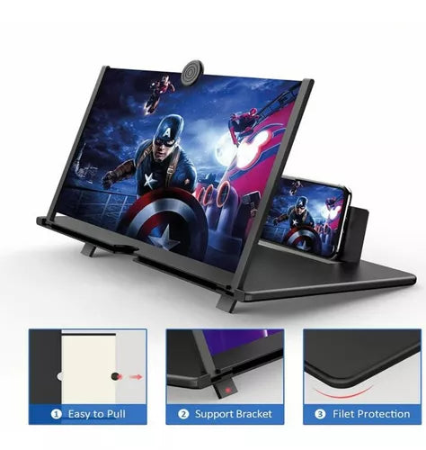 LUPA Proyector Ampliador📱💻 Pantalla Soporte Portátil Celular