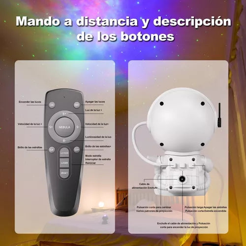 #1 EN VENTAS Astronauta Proyector Estrellas Universo Luz Sentado